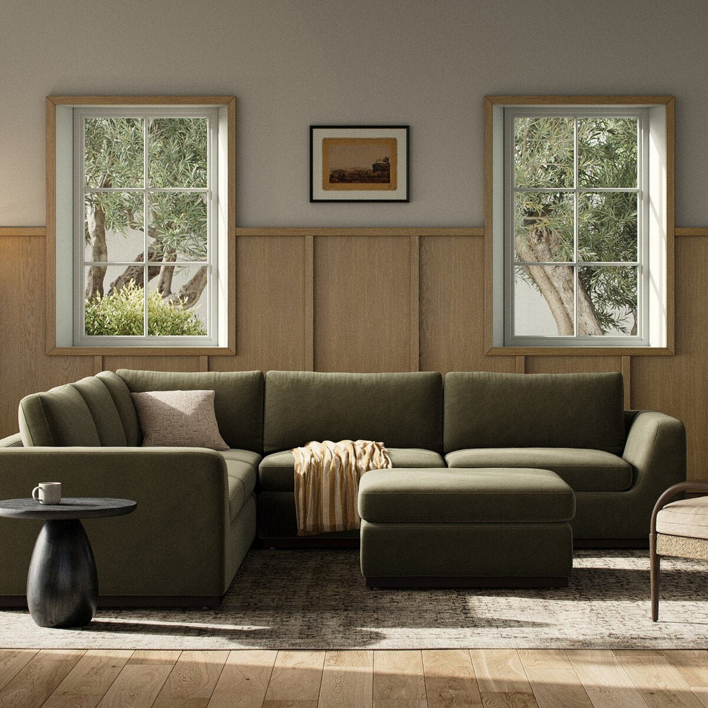 Colt 3 - Piece Sectional + Ottoman – L - Shaped Seating for 6 - Sage InteriorsSage Interiors