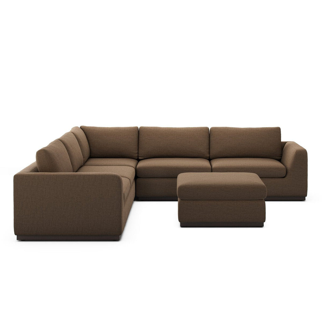 Colt 3 - Piece Sectional + Ottoman – L - Shaped Seating for 6 - Sage InteriorsSage Interiors