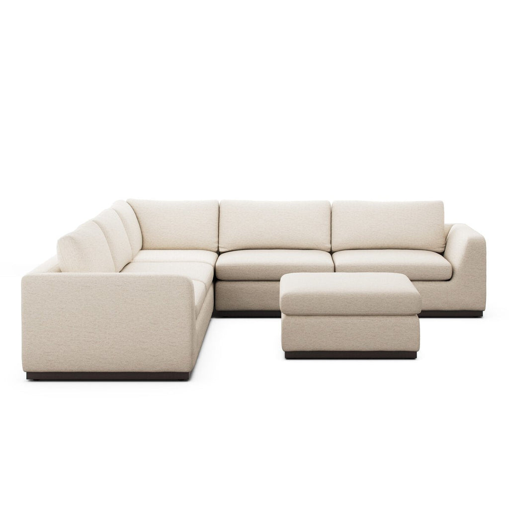 Colt 3 - Piece Sectional + Ottoman – L - Shaped Seating for 6 - Sage InteriorsSage Interiors