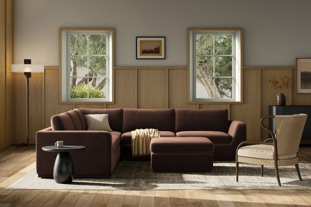 Colt 3 - Piece Sectional + Ottoman – L - Shaped Seating for 6 - Sage InteriorsSage Interiors