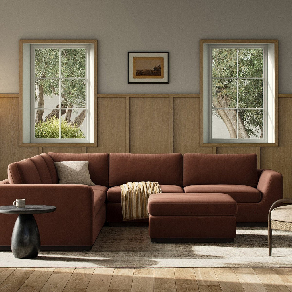 Colt 3 - Piece Sectional + Ottoman – L - Shaped Seating for 6 - Sage InteriorsSage Interiors