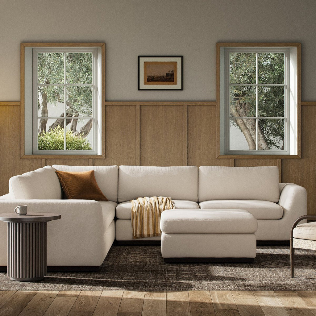 Colt 3 - Piece Sectional + Ottoman – L - Shaped Seating for 6 - Sage InteriorsSage Interiors