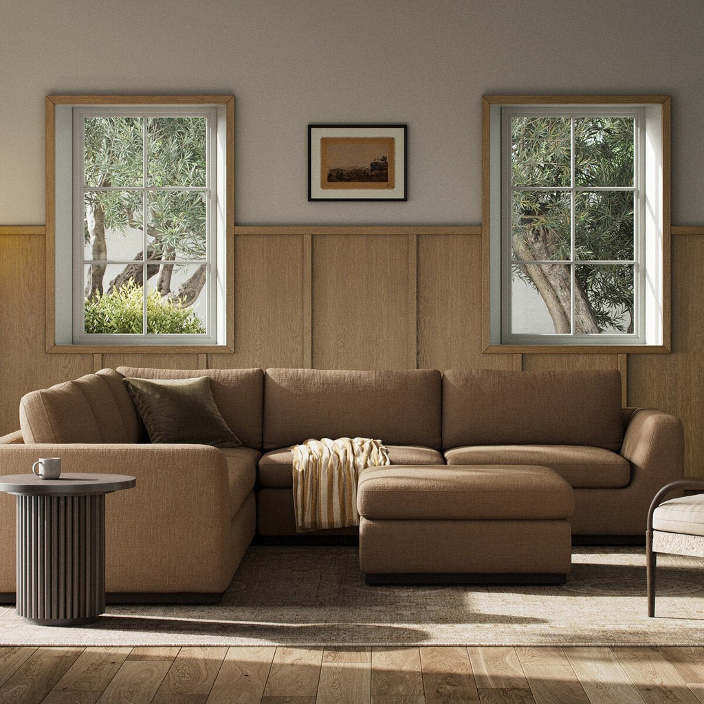 Colt 3 - Piece Sectional + Ottoman – L - Shaped Seating for 6 - Sage InteriorsSage Interiors
