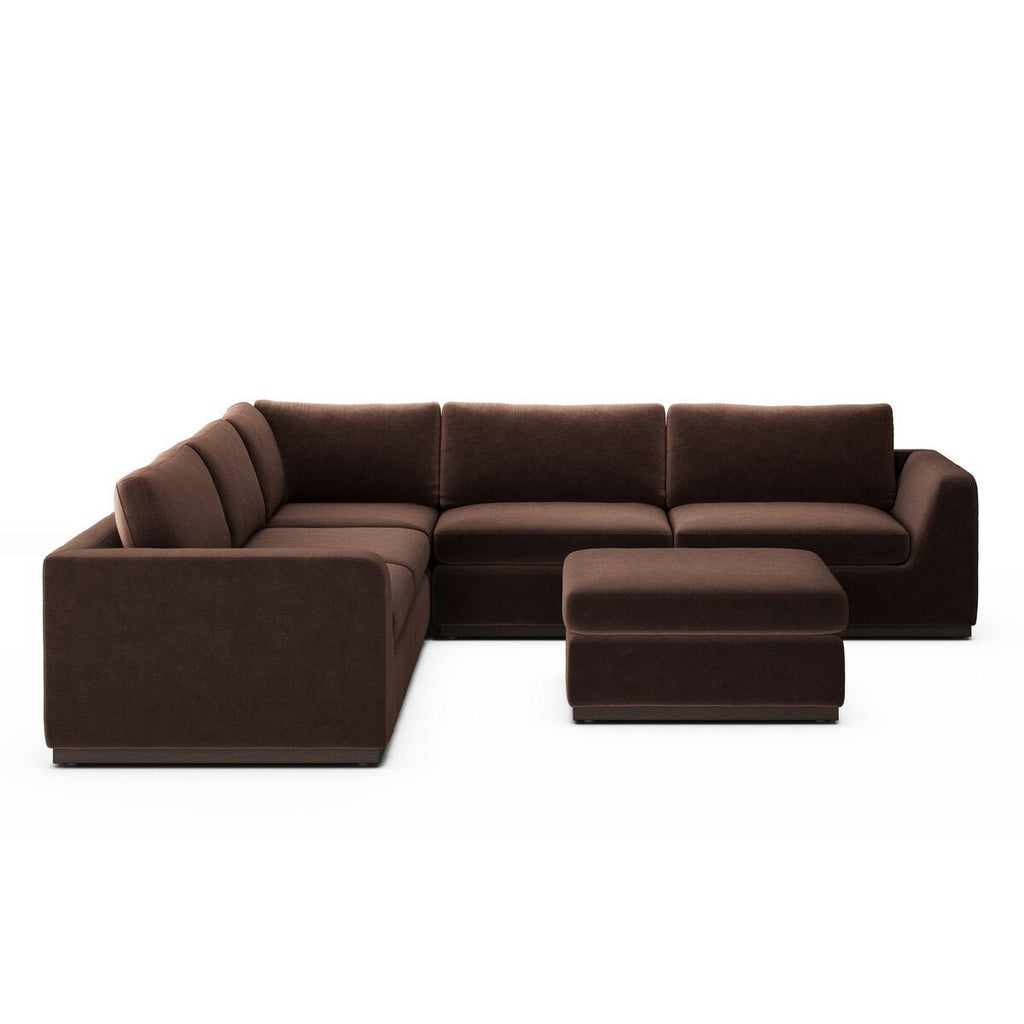 Colt 3 - Piece Sectional + Ottoman – L - Shaped Seating for 6 - Sage InteriorsSage Interiors