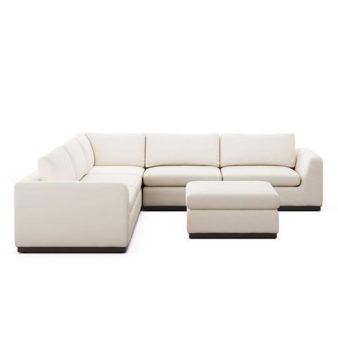Colt 3 - Piece Sectional + Ottoman – L - Shaped Seating for 6 - Sage InteriorsSage Interiors
