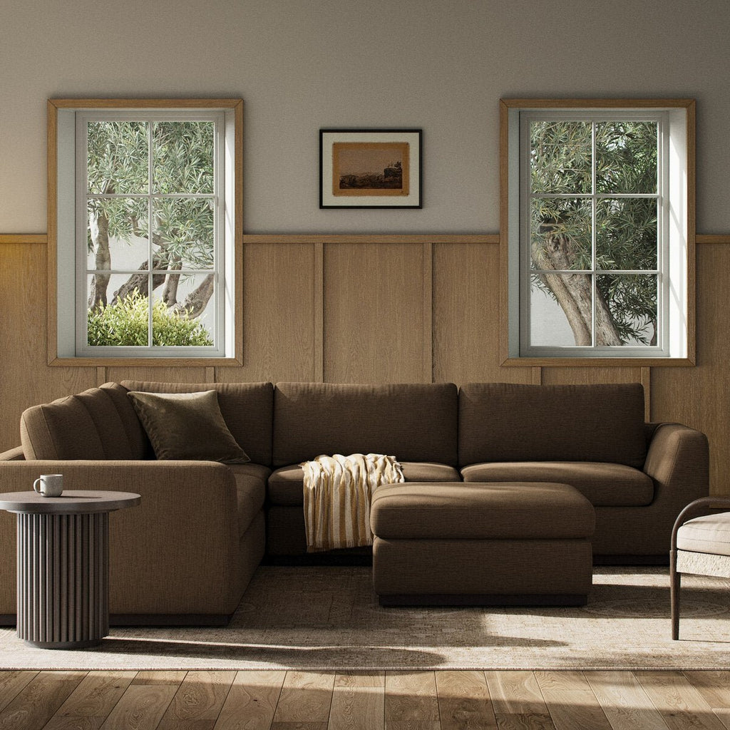 Colt 3 - Piece Sectional + Ottoman – L - Shaped Seating for 6 - Sage InteriorsSage Interiors