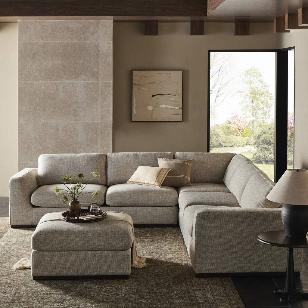 Colt 3 - Piece Sectional + Ottoman – L - Shaped Seating for 6 - Sage InteriorsSage Interiors