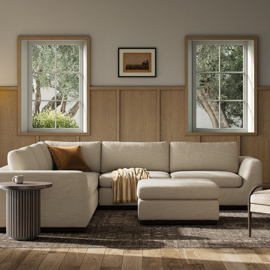 Colt 3 - Piece Sectional + Ottoman – L - Shaped Seating for 6 - Sage InteriorsSage Interiors