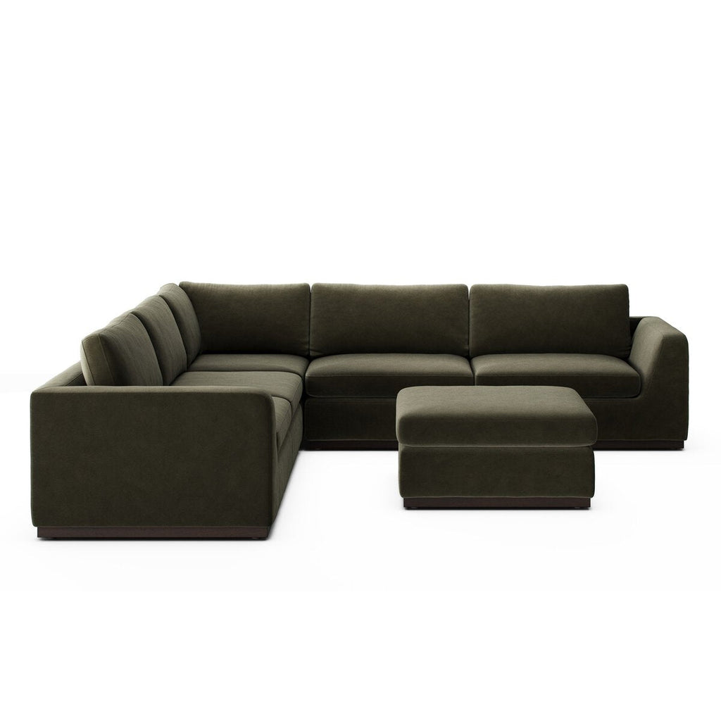 Colt 3 - Piece Sectional + Ottoman – L - Shaped Seating for 6 - Sage InteriorsSage Interiors