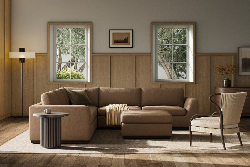 Colt 3 - Piece Sectional + Ottoman – L - Shaped Seating for 6 - Sage InteriorsSage Interiors