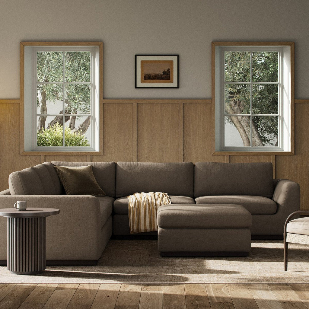 Colt 3 - Piece Sectional + Ottoman – L - Shaped Seating for 6 - Sage InteriorsSage Interiors
