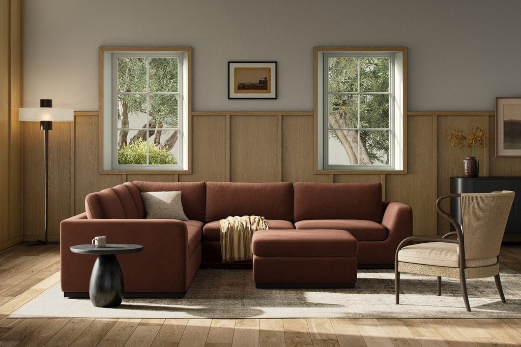Colt 3 - Piece Sectional + Ottoman – L - Shaped Seating for 6 - Sage InteriorsSage Interiors