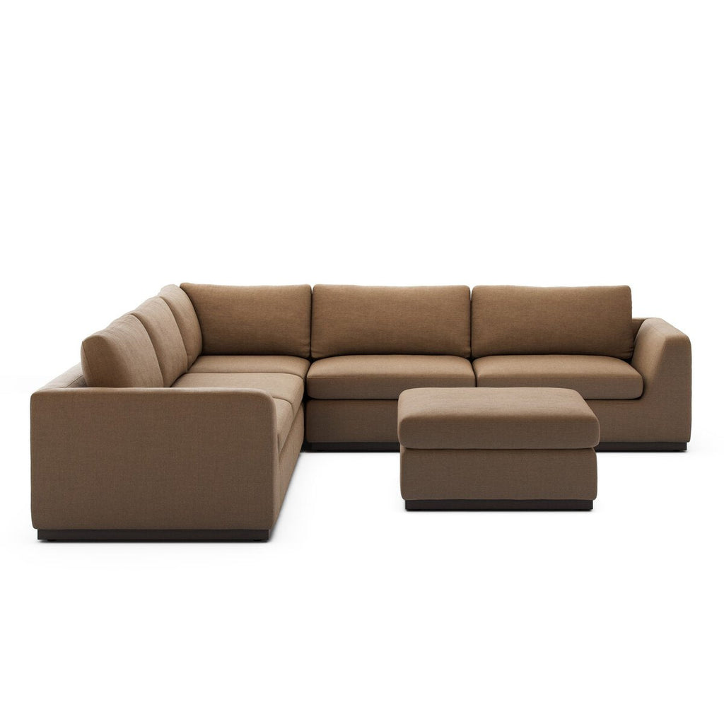 Colt 3 - Piece Sectional + Ottoman – L - Shaped Seating for 6 - Sage InteriorsSage Interiors