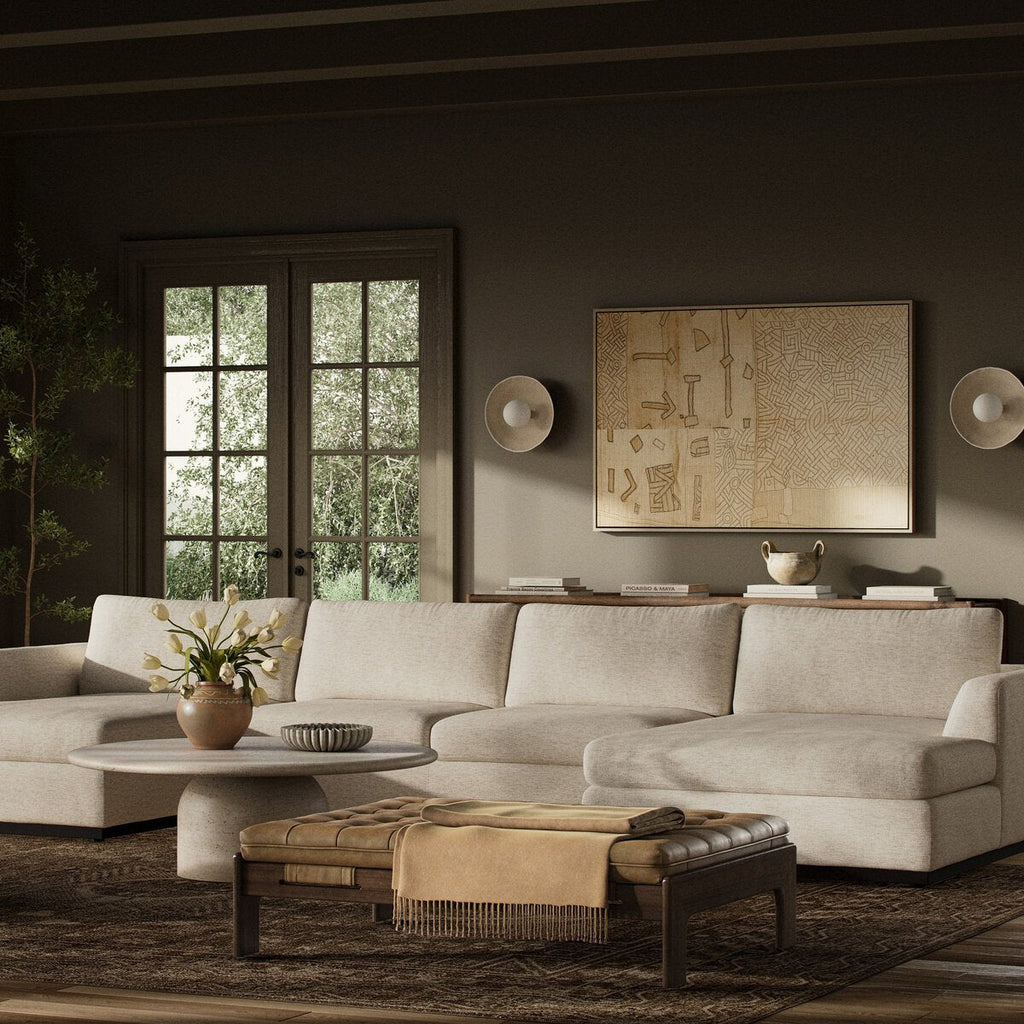 Colt 3 - Piece U - Sectional Sofa – Modular, Aldred Silver & Aged Sienna - Sage InteriorsFour Hands3 - Piece U Sectional Sofa