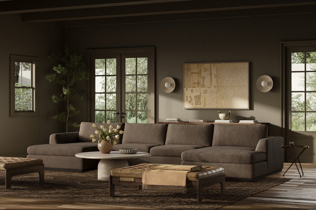 Colt 3 - Piece U - Sectional Sofa – Modular, Aldred Silver & Aged Sienna - Sage InteriorsFour Hands3 - Piece U Sectional Sofa