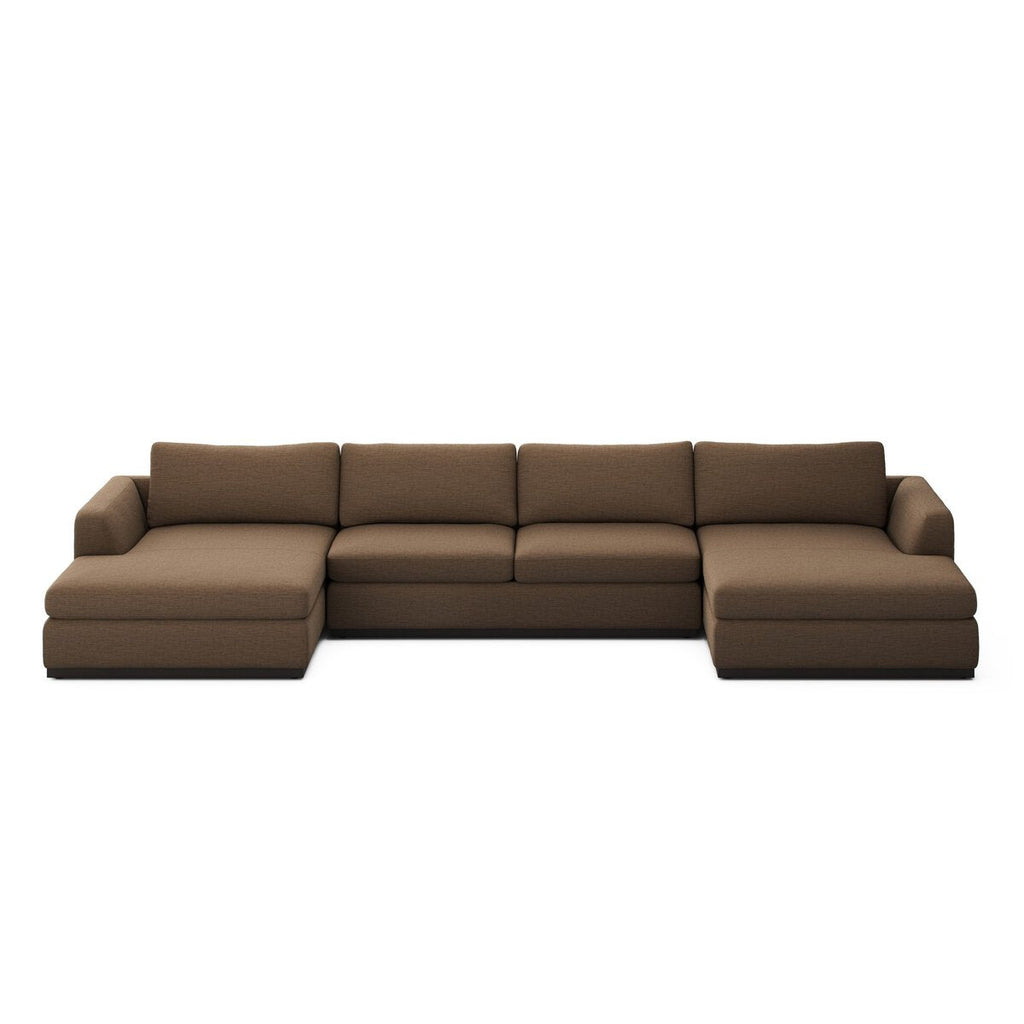 Colt 3 - Piece U - Sectional Sofa – Modular, Aldred Silver & Aged Sienna - Sage InteriorsFour Hands3 - Piece U Sectional Sofa