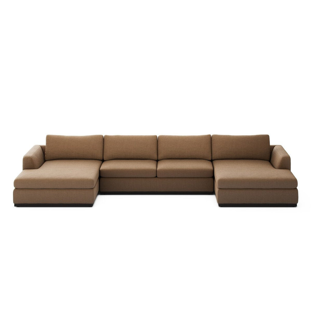 Colt 3 - Piece U - Sectional Sofa – Modular, Aldred Silver & Aged Sienna - Sage InteriorsFour Hands3 - Piece U Sectional Sofa