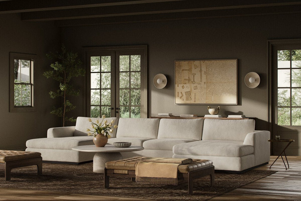 Colt 3 - Piece U - Sectional Sofa – Modular, Aldred Silver & Aged Sienna - Sage InteriorsFour Hands3 - Piece U Sectional Sofa