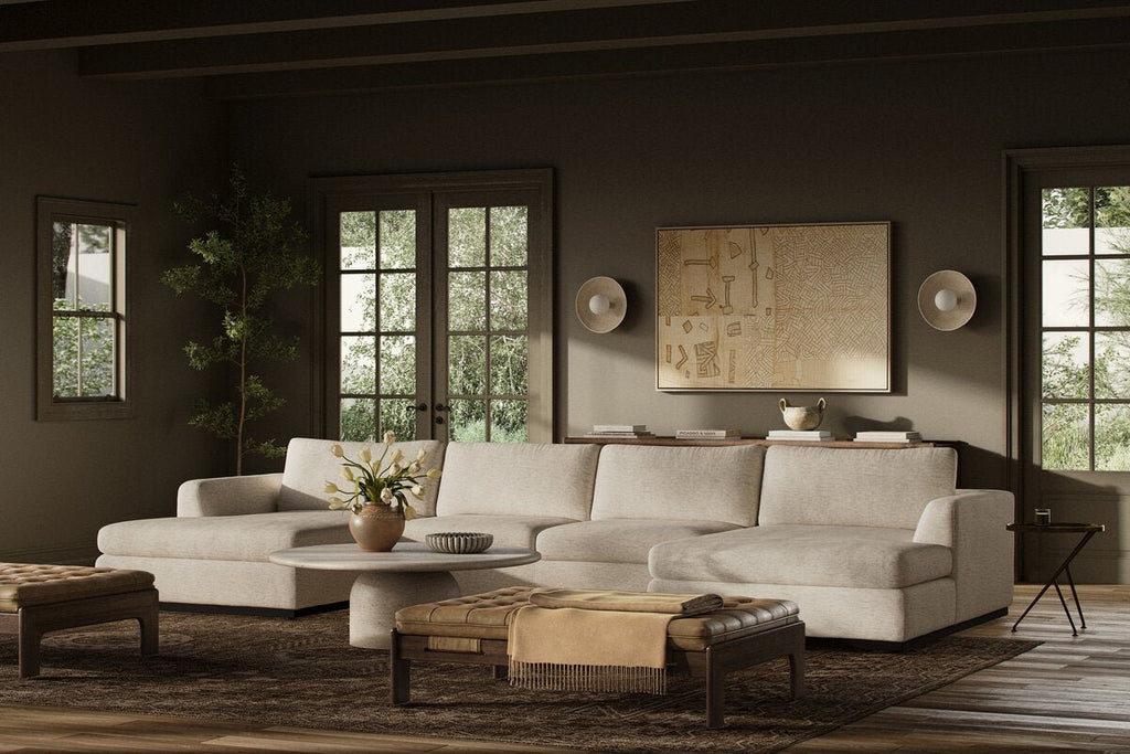 Colt 3 - Piece U - Sectional Sofa – Modular, Aldred Silver & Aged Sienna - Sage InteriorsFour Hands3 - Piece U Sectional Sofa
