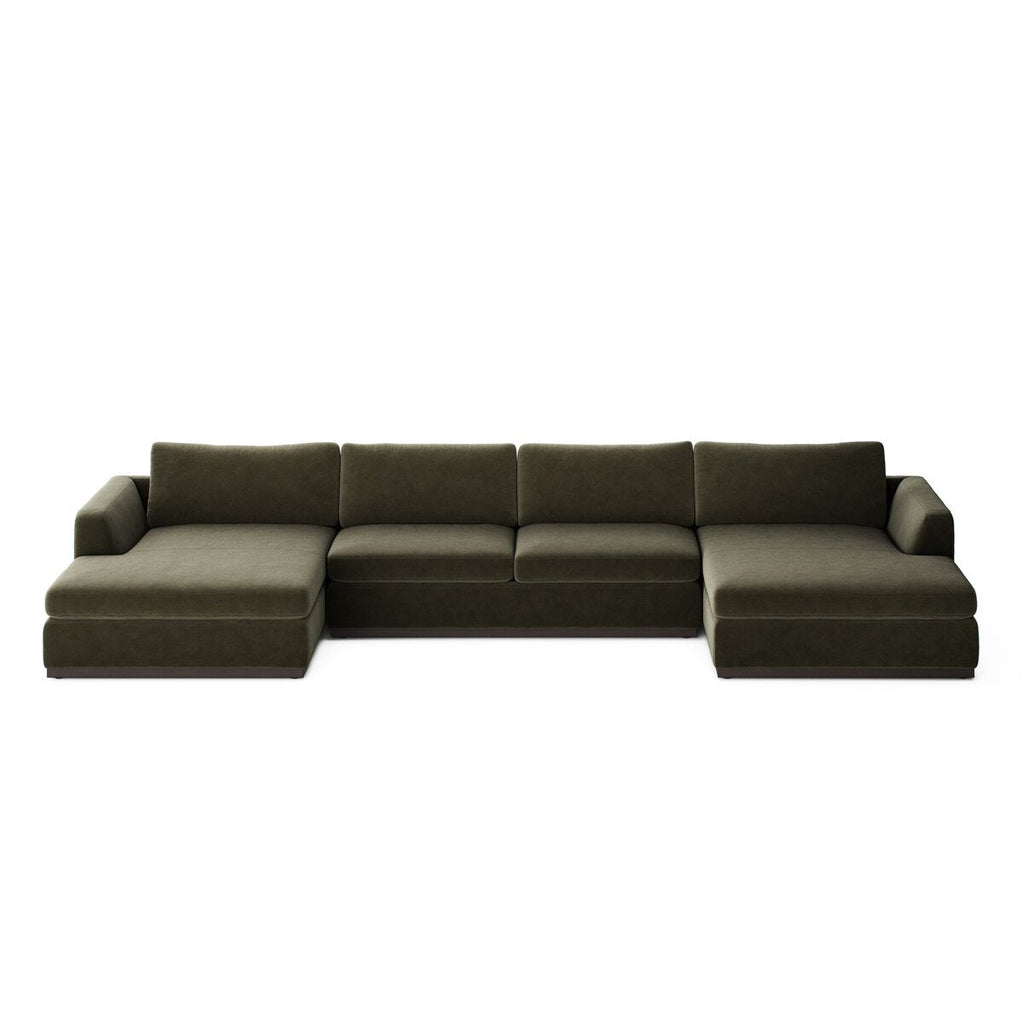 Colt 3 - Piece U - Sectional Sofa – Modular, Aldred Silver & Aged Sienna - Sage InteriorsFour Hands3 - Piece U Sectional Sofa