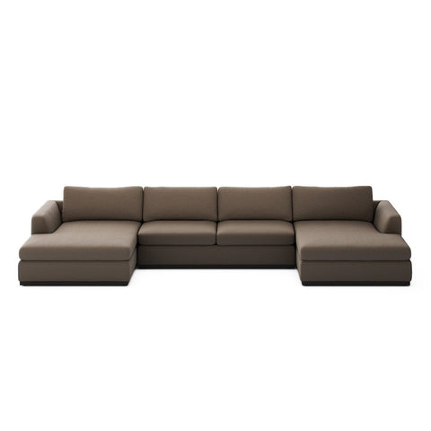 Colt 3 - Piece U - Sectional Sofa – Modular, Aldred Silver & Aged Sienna - Sage InteriorsFour Hands3 - Piece U Sectional Sofa