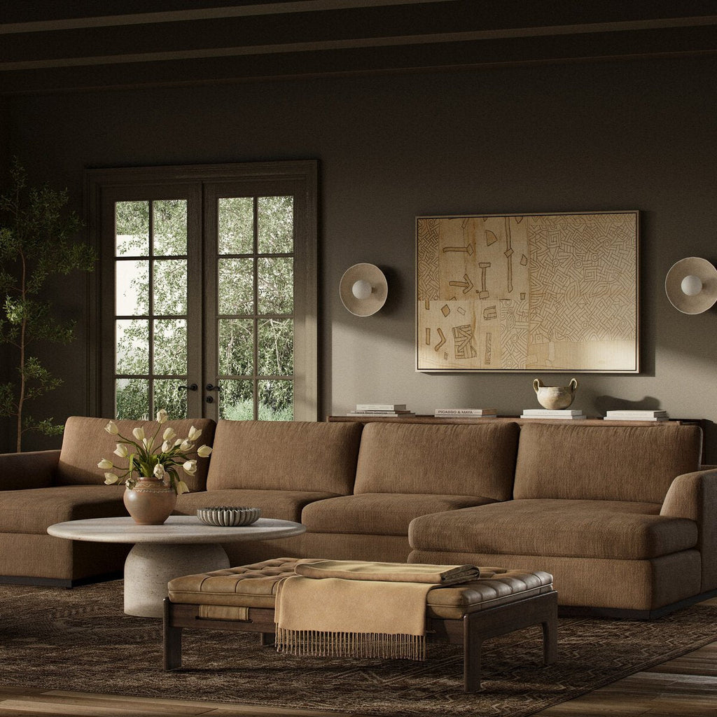 Colt 3 - Piece U - Sectional Sofa – Modular, Aldred Silver & Aged Sienna - Sage InteriorsFour Hands3 - Piece U Sectional Sofa