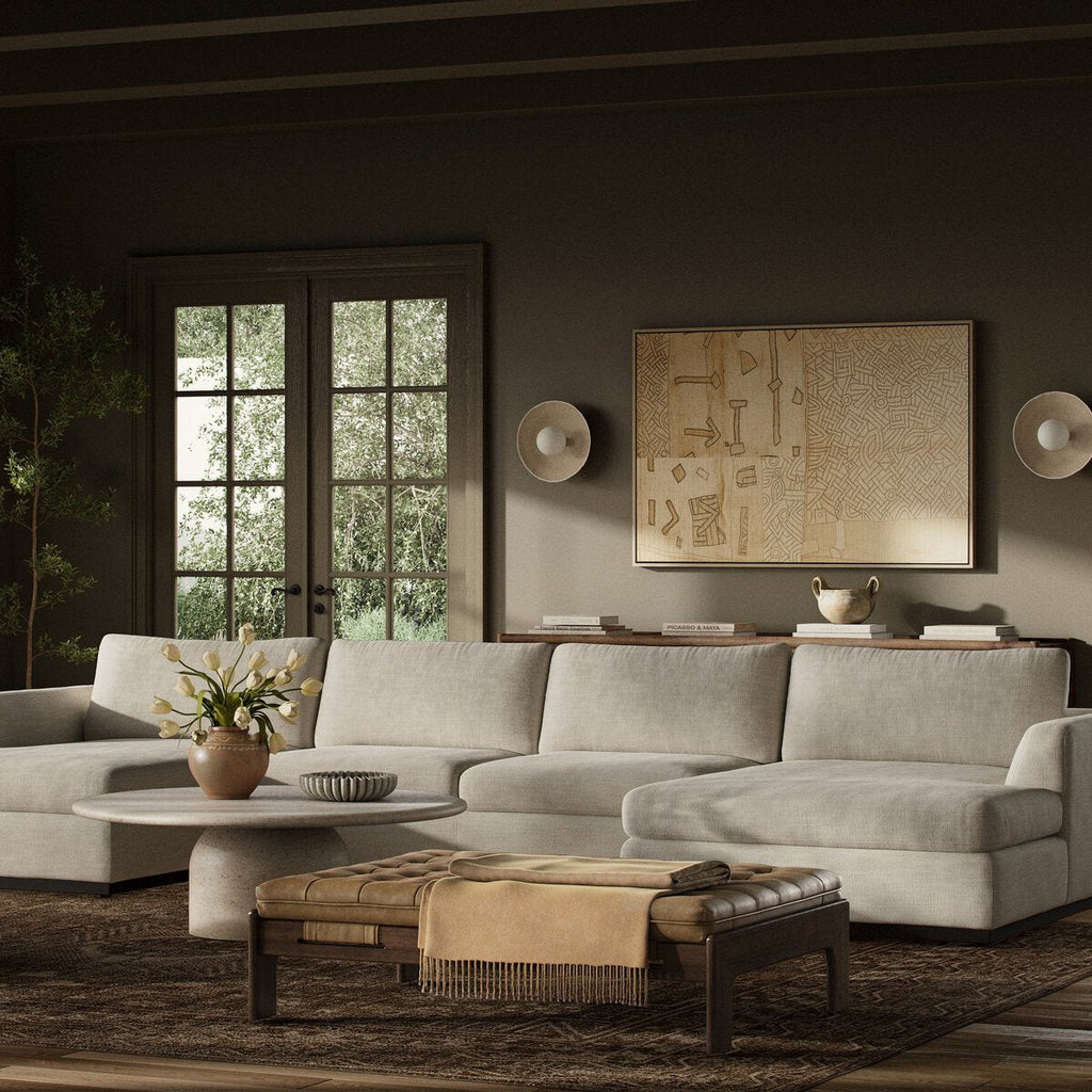 Colt 3 - Piece U - Sectional Sofa – Modular, Aldred Silver & Aged Sienna - Sage InteriorsFour Hands3 - Piece U Sectional Sofa