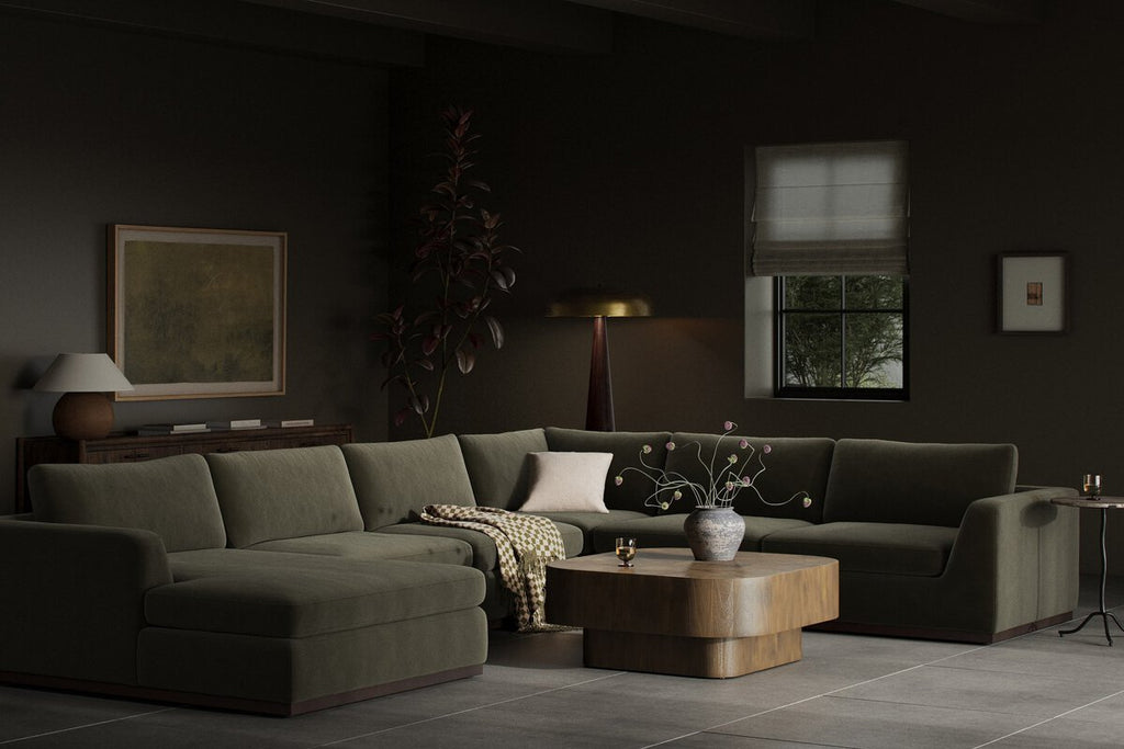 Colt 4 - Piece Sectional Sofa – Modular L - Shaped with Chaise - Sage InteriorsFour Hands4 - Piece Sectional Sofa