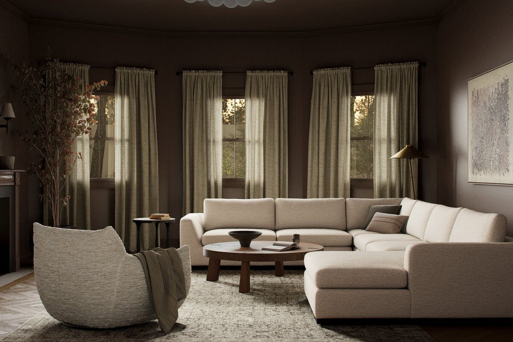 Colt 4 - Piece Sectional Sofa – Modular L - Shaped with Chaise - Sage InteriorsFour Hands4 - Piece Sectional Sofa