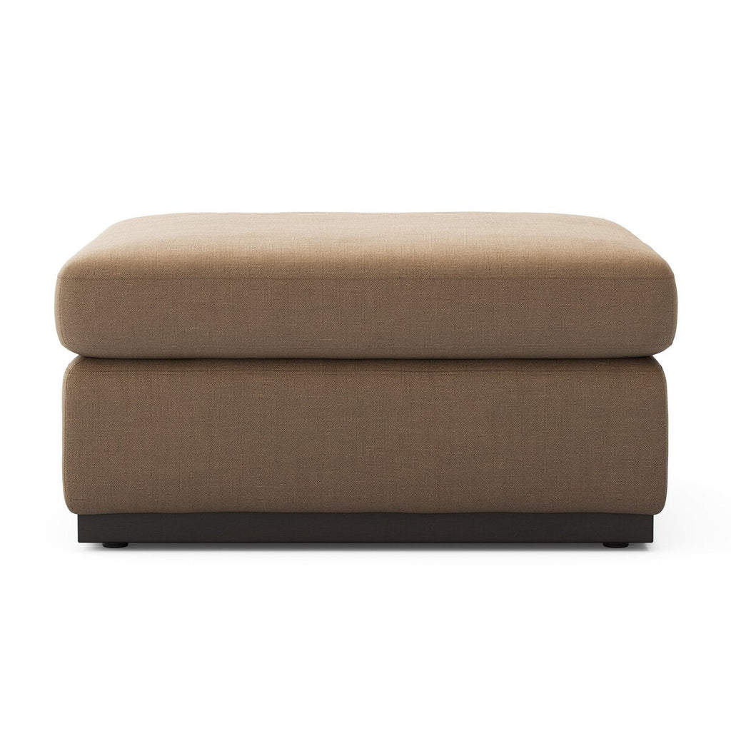 Colt Sectional Ottoman – Custom Upholstered Square Ottoman in Surrey Auburn & Aged Sienna - Sage InteriorsFour HandsColt