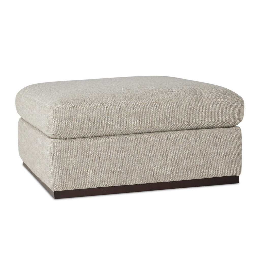 Colt Sectional Ottoman – Custom Upholstered Square Ottoman in Surrey Auburn & Aged Sienna - Sage InteriorsFour HandsColt