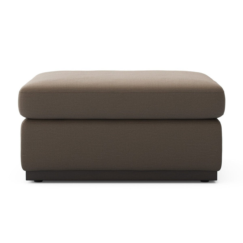 Colt Sectional Ottoman – Custom Upholstered Square Ottoman in Surrey Auburn & Aged Sienna - Sage InteriorsFour HandsColt