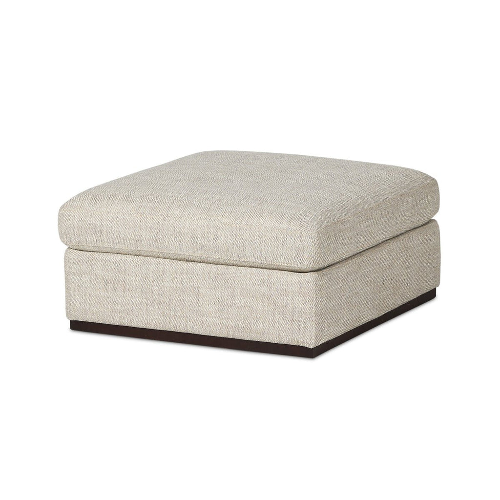 Colt Sectional Ottoman – Custom Upholstered Square Ottoman in Surrey Auburn & Aged Sienna - Sage InteriorsFour HandsColt