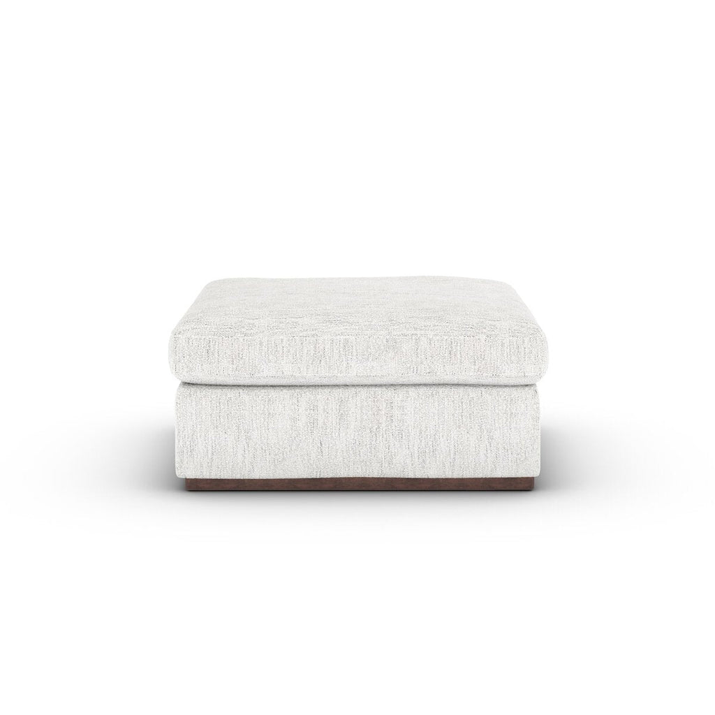 Colt Sectional Ottoman – Custom Upholstered Square Ottoman in Surrey Auburn & Aged Sienna - Sage InteriorsFour HandsColt