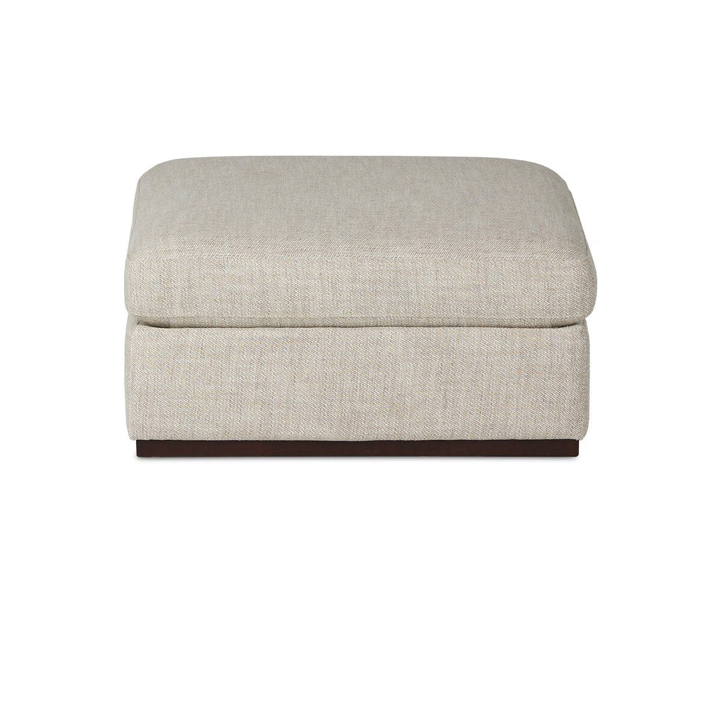 Colt Sectional Ottoman – Custom Upholstered Square Ottoman in Surrey Auburn & Aged Sienna - Sage InteriorsFour HandsColt