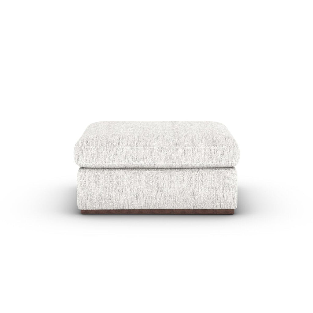 Colt Sectional Ottoman – Custom Upholstered Square Ottoman in Surrey Auburn & Aged Sienna - Sage InteriorsFour HandsColt