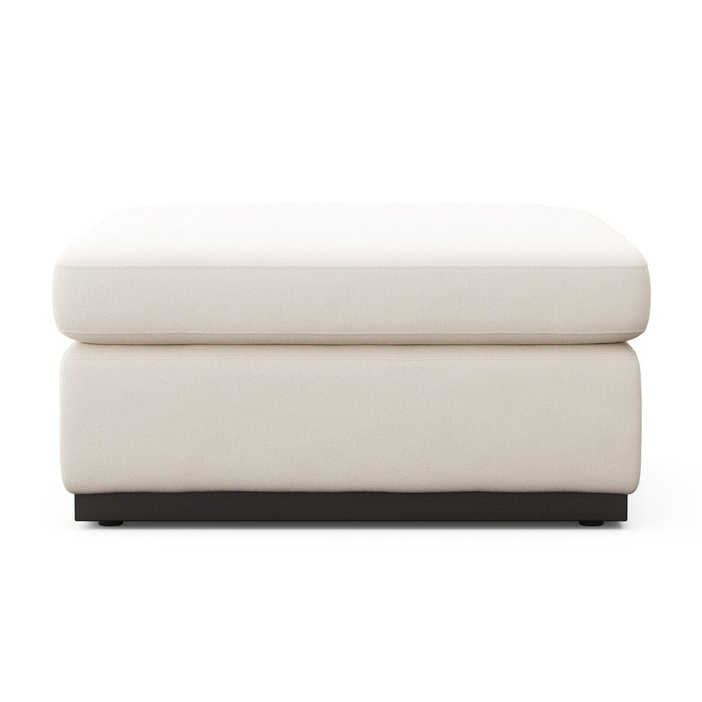 Colt Sectional Ottoman – Custom Upholstered Square Ottoman in Surrey Auburn & Aged Sienna - Sage InteriorsFour HandsColt