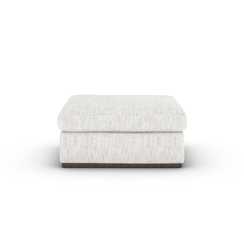 Colt Sectional Ottoman – Custom Upholstered Square Ottoman in Surrey Auburn & Aged Sienna - Sage InteriorsFour HandsColt