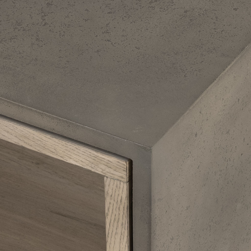 Concrete Oak Veneer Coffee Table - Sage InteriorsFHcoffee table