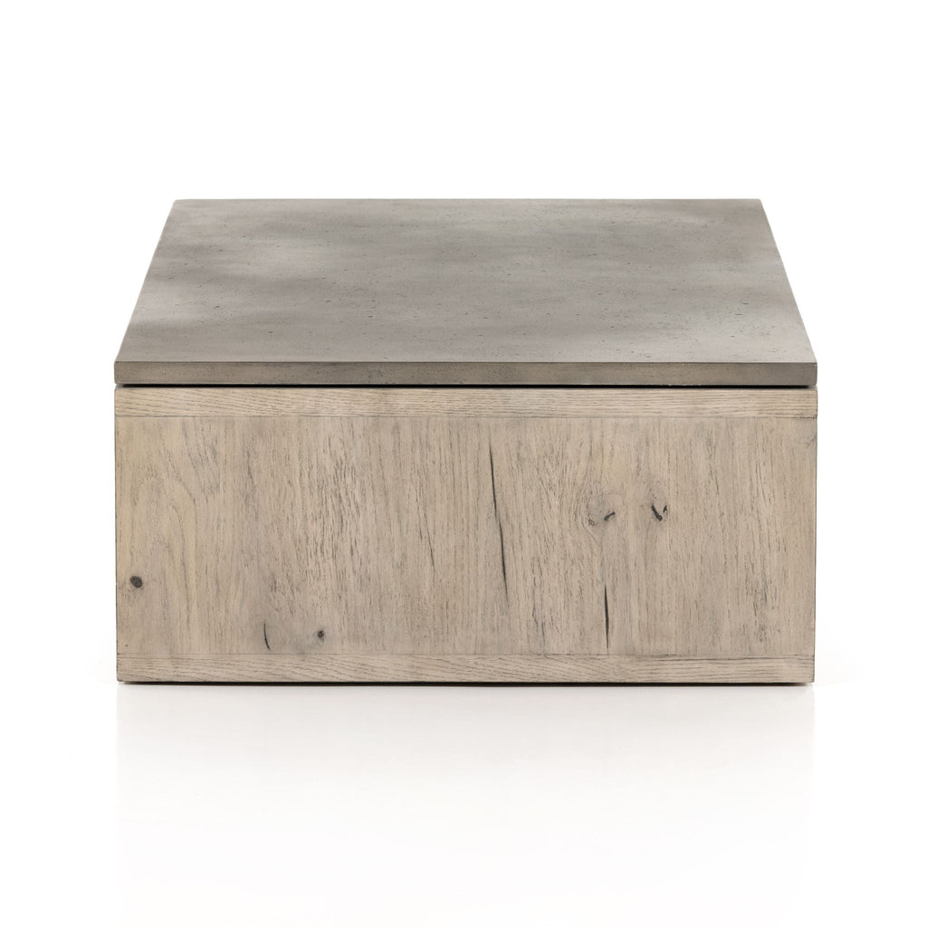 Concrete Oak Veneer Coffee Table - Sage InteriorsFHcoffee table