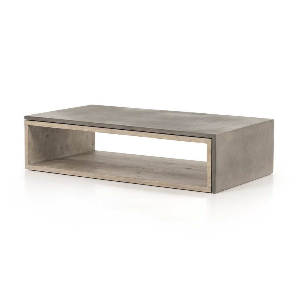Concrete Oak Veneer Coffee Table - Sage InteriorsFHcoffee table