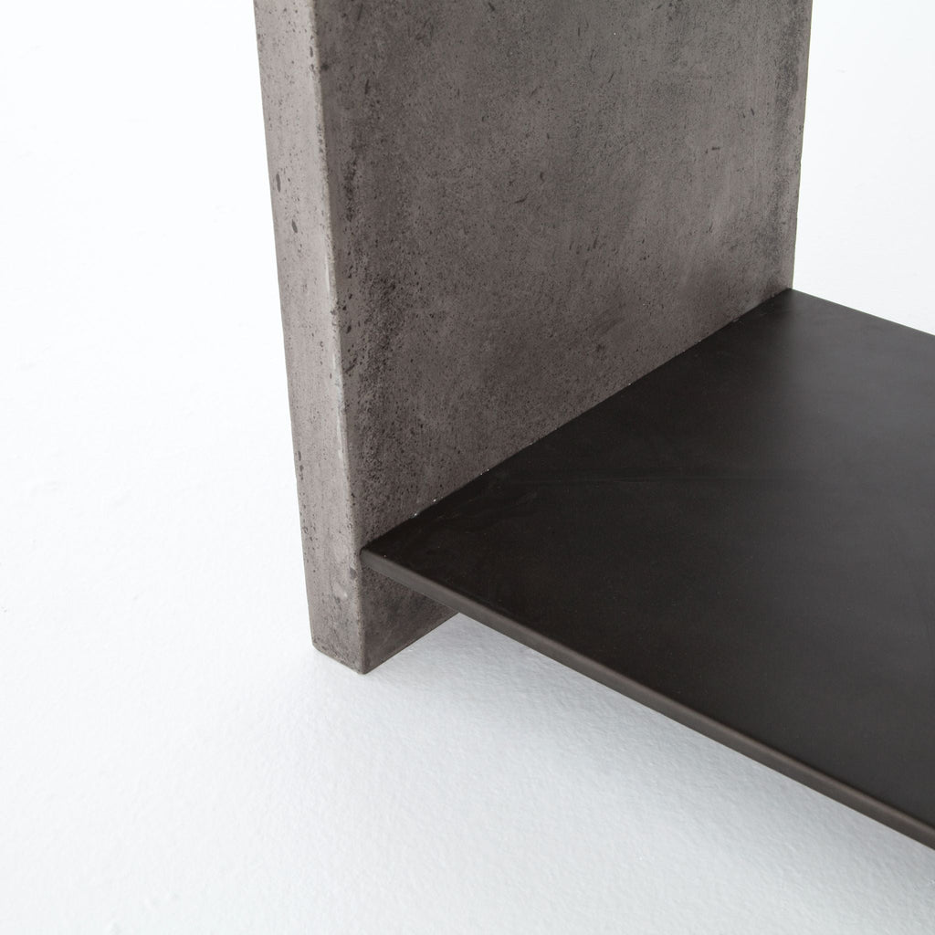 Concrete raw and refined side table - Sage InteriorsFH