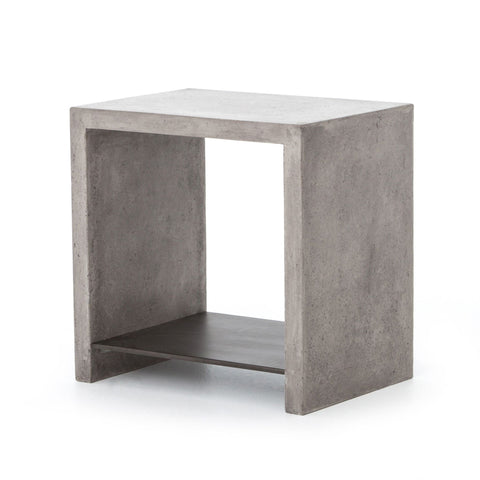 Concrete raw and refined side table - Sage InteriorsFH