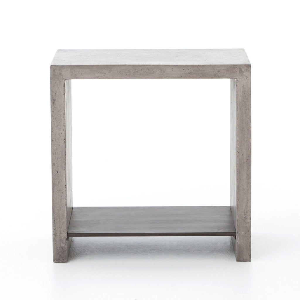 Concrete raw and refined side table - Sage InteriorsFH