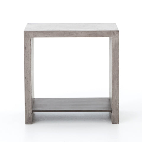 Concrete raw and refined side table - Sage InteriorsFH