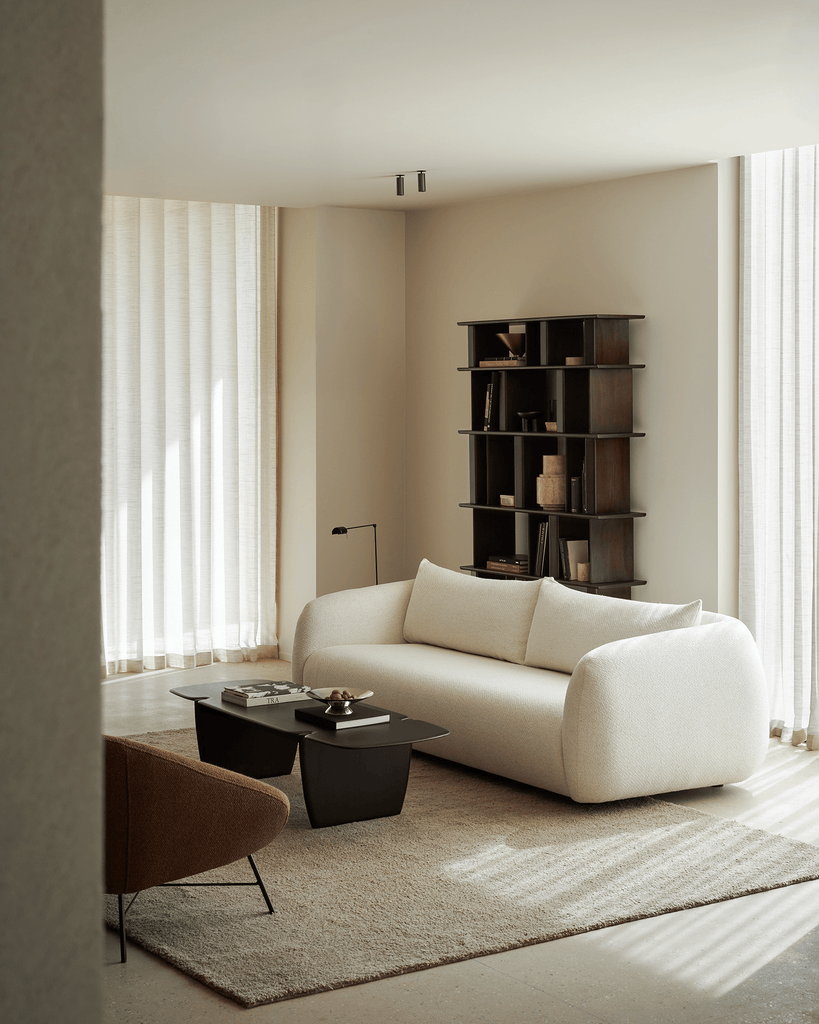 Contour Sofa - Chalk Fabric - 3 Seater - Sage InteriorsEthnicraftContour Sofa