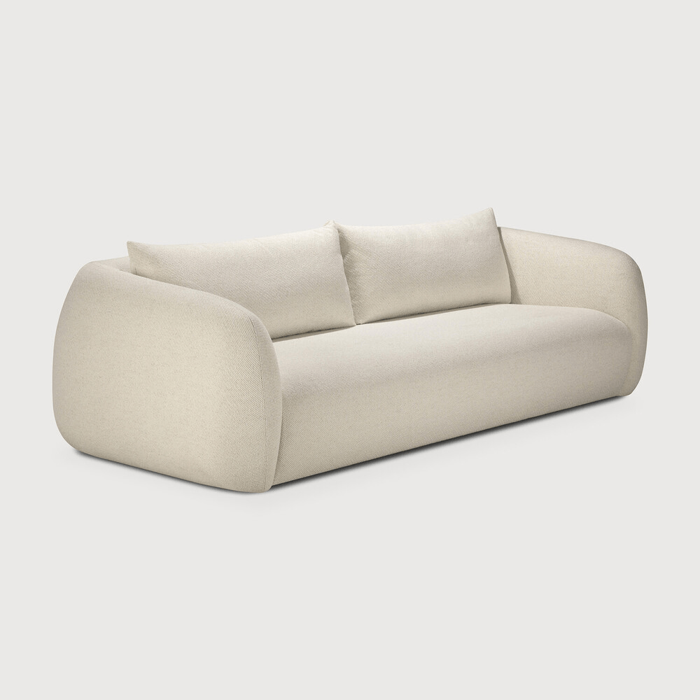 Contour Sofa - Chalk Fabric - 3 Seater - Sage InteriorsEthnicraftContour Sofa