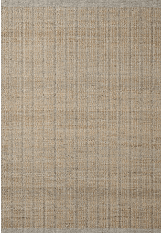 Cornwall light grey 5' x 7'6" wool jute rug - Sage InteriorsSage Interiors