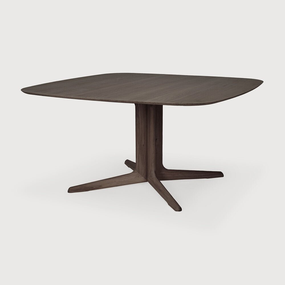 Corto Dining Table – Sculptural Central‑Pedestal Solid Oak Design - Sage InteriorsEthnicraftDining Table