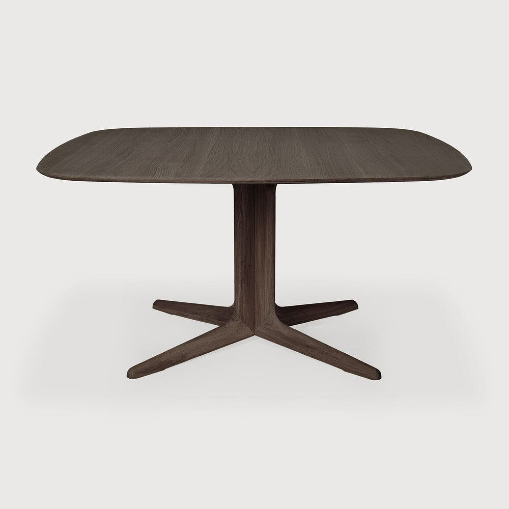 Corto Dining Table – Sculptural Central‑Pedestal Solid Oak Design - Sage InteriorsEthnicraftDining Table